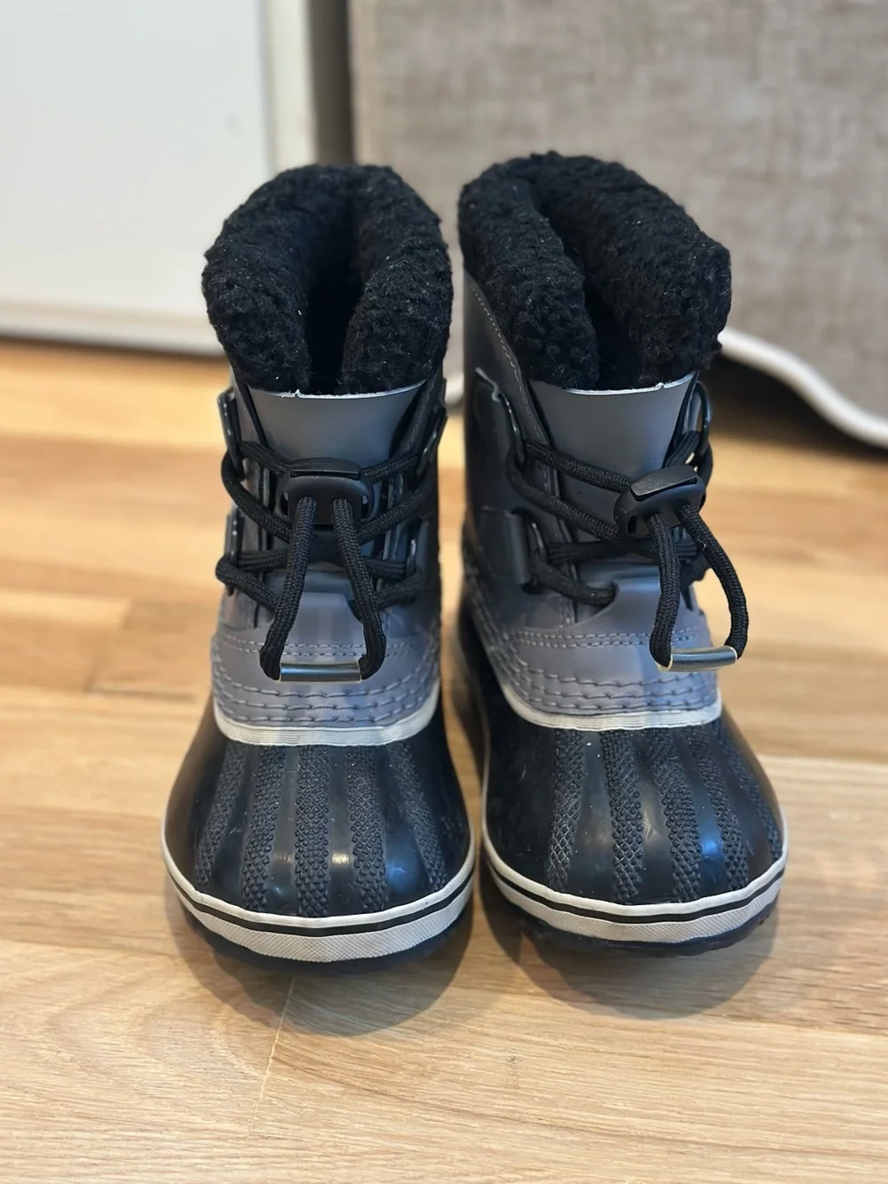 Sorel Toddler Waterproof Winter Snow Boots Gray/Black Size 8